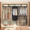 iSunirm Closet System, 4-8ft Wood Closet Organizer System with 2