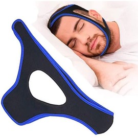 Adjustable Anti Snoring chin strap, Anti Snoring Device, Stop Snoring Jaw Strap Comfortably for Men and Women, Give You The Best Sleep of Your Life and Snoring Solution（Blue）
