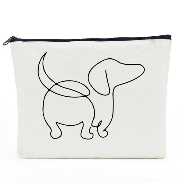 NBIAN Dachshund Gifts, Dachshund Cosmetic Bag, Dog Mom Gifts for