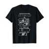 Vinyl Record Player Patent Schematic Turntable Blueprint T-Shirt