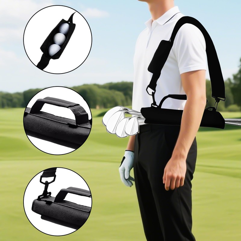 Golf Club Bag Mini Lightweight Foldable for Men Women Kids