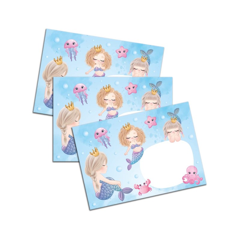 Girls Stationery Set Mermaid Letter Pad with Envelope for Kids