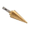 Saipor 4-22 mm Step Drill HSS Cone Drill Bit 6.35