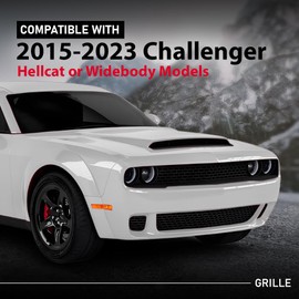 G-PLUS Fog Light Covers Pair Compatible with Dodge Challenger Hellcat or Widebody Models 2015-2023 Black