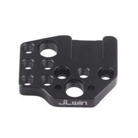 FocusFoto Extension Mount Plate Holder with Cold Shoe 1/4" 3/8" Threaded Screw Holes for DJI Ronin S/SC/RS2/RSC2/RS3 PRO/Mini/RS4 PRO Gimbal Stabilizer, Monitor, Magic Arm, Microphone, LED Video Light