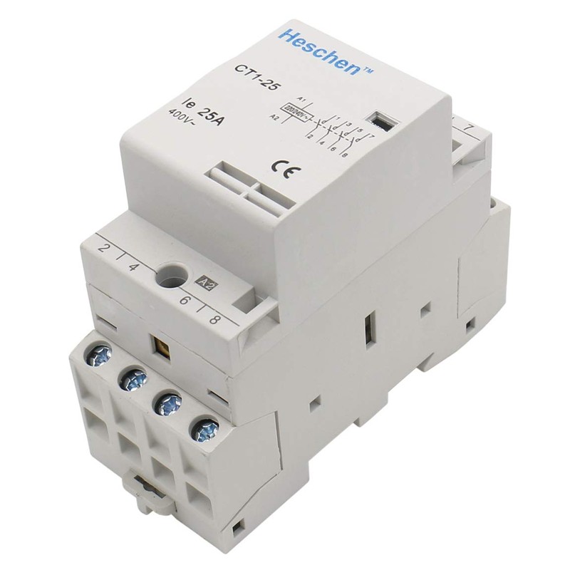 Heschen Household AC Contactor CT1-25 4 Pole Four Normally Open
