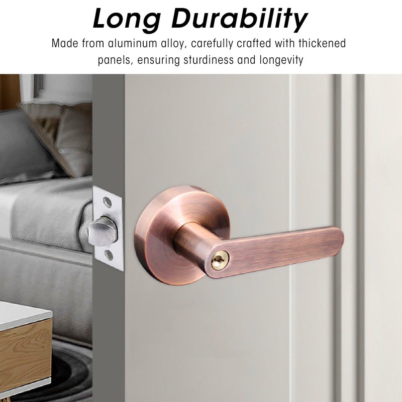 Passage Door Lever Set Aluminum Alloy Simple Modern Door Entry