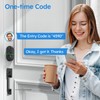 Yamiry Electronic Keypad Deadbolt, Fingerprint Door Lock,Keyless Entry Digital Lock