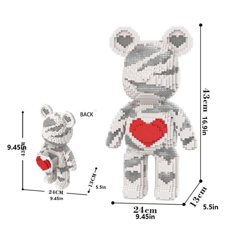 Bear Series Building Blocks, 1 Box DIY Small Building Blocks