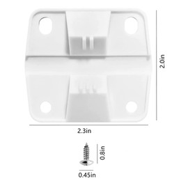 2 Pcs Cooler Hinges，Cooler Replacement Plastic Hinges & Screws Set, Refrigerator Lid Hinges with Screws.