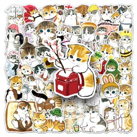 Cute set of 50 character stickers, DIY collection, diary, suitcase, guitar, bicycle, commemorative gift waterproof PVC