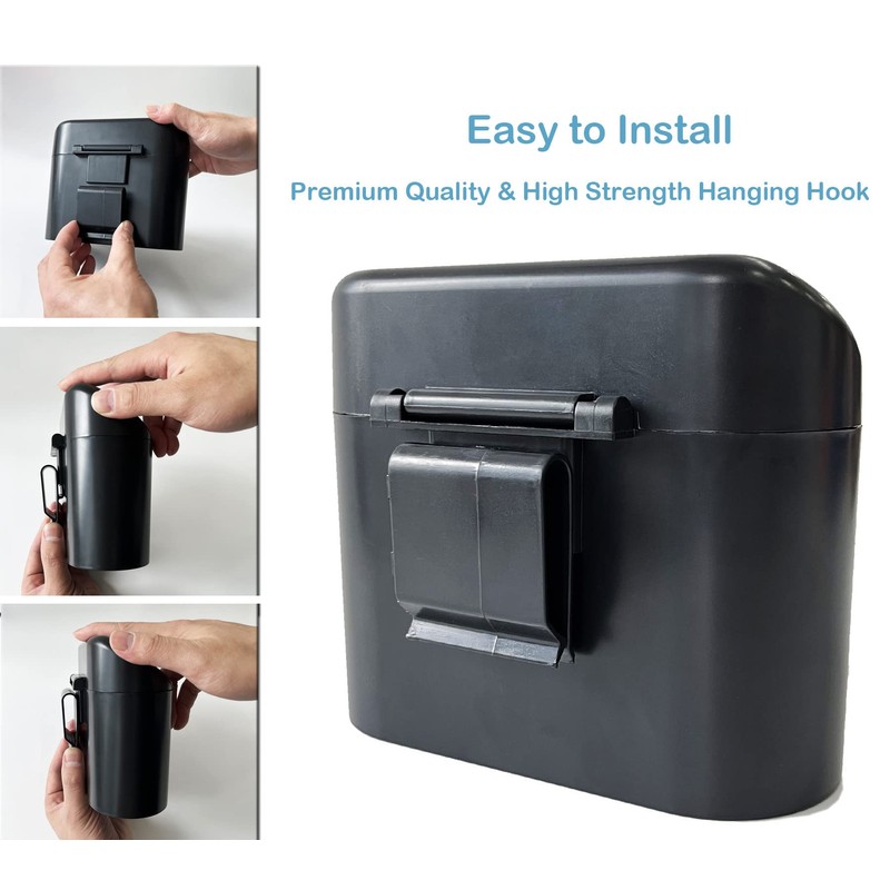 Kitbest (2 Pack Car Trash Can Bin with Lid, 120