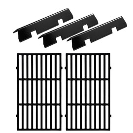 Spirit Grill Replacement Parts 7637 Grates 7635 Flavorizer Bars for Weber Spirit E-210 Grill Parts Weber Spirit I and II 200 Series E210 E220 E215 S210 S220 GS4 Parts Replacement Grates Flavor Bars