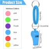 BLEMO Plastic Whistle with Bracelet Keychain, Loud Clear Sound, Multicolored,
