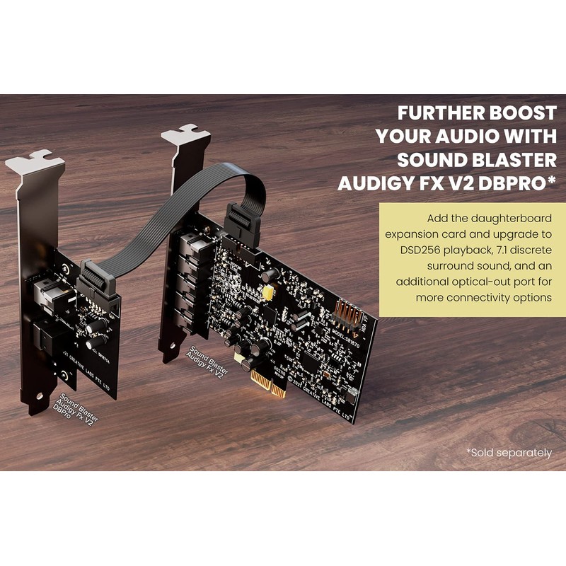 Creative Sound Blaster Audigy Fx V2 Upgradable Hi-res PCI-e Sound
