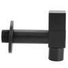 G1/2 Thread Black Copper Faucet Wall Mounted Single Cold Water