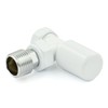 Thermostatic Radiator Valve Angled TRV – Style (All White)