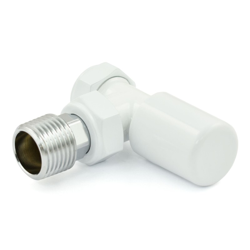 Thermostatic Radiator Valve Angled TRV – Style (All White)