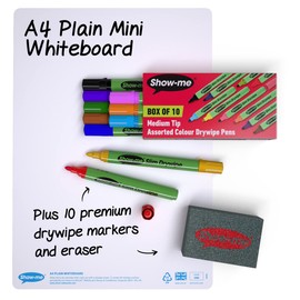 A4 Plain Whiteboard Kit