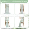 16 Packs Pearl Chair Sashes Wedding Decorations 8ft Sage Green