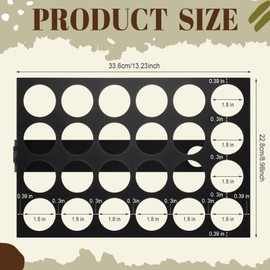 Tioncy Under Cabinet Coffee Pods Holder, 13" x 9" Space-saving Coffee Holder Under Counter Organizer Storage for Small Spaces Counter Bar Accessories(Black,24 Pods)