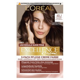 L'Oréal Paris Permanent Hair Colour for All Skin Tones, Colouration without Ammonia, Universal Nude Tones with Full Grey Hair Coverage, Excellence Creme, No. 9U Very Light Blonde (Blonde), 1 Piece