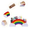 EXERZ Pen Quiver / Rainbow Desk Organiser with Star Stickers
