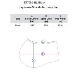 Equinavia Stockholm Jump Pad - Black - Horse