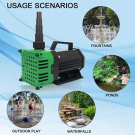 Sump Pump Submersible Water Pump Thermoplastic Portable Utility Pump High Flow Water Removal