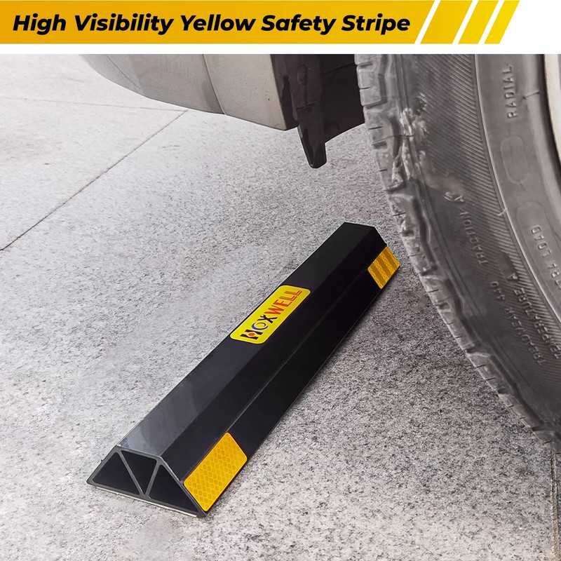 HOXWELL (New Updated 18" 2 Packs Heavy Duty Parking Stopper