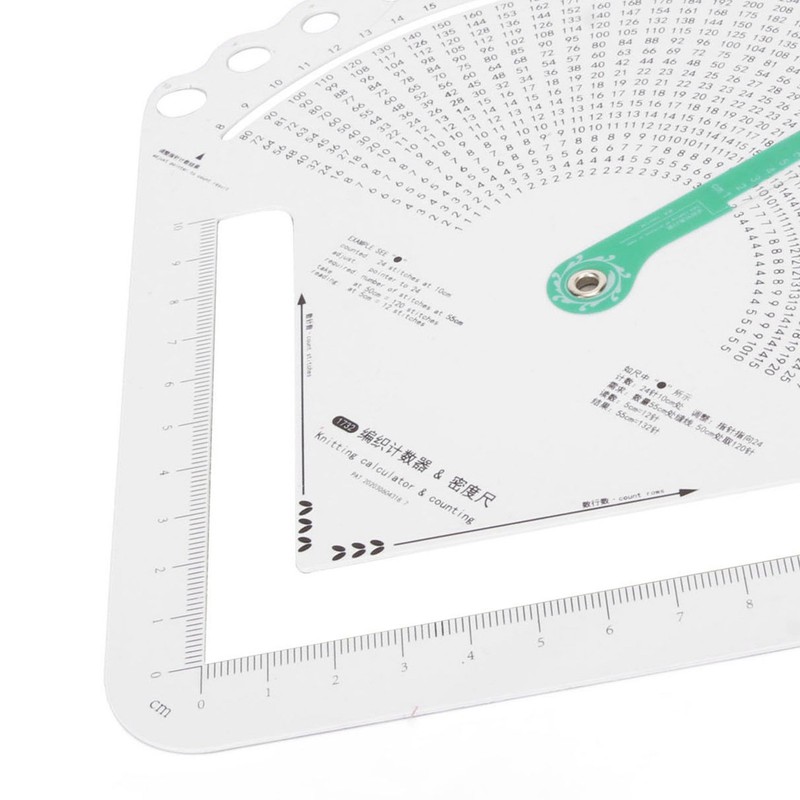 Knitting Ruler Knitting Gauge Measuring Tool Multifunctional Accurate Knitting Stitch