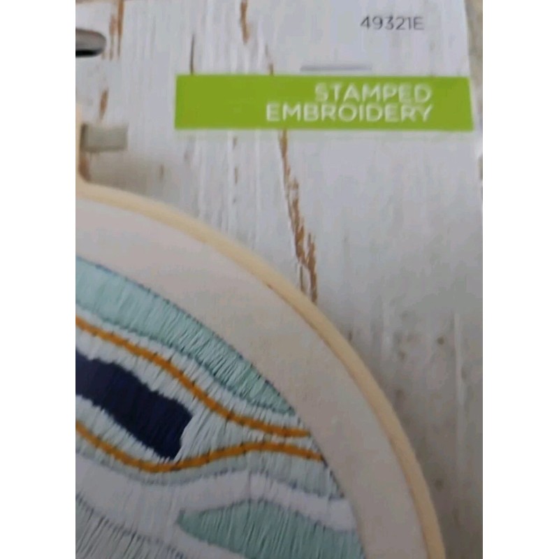 Bucilla Geode Stamped Embroidery Kit with 6 Inch Hoop 49321E