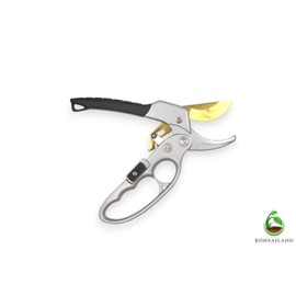 Garden pruning shears. Japanese high carbon steel SK5 blade. Pruning clippers with 3/4 inch cut capacity, rust resistant gardening scissors.
