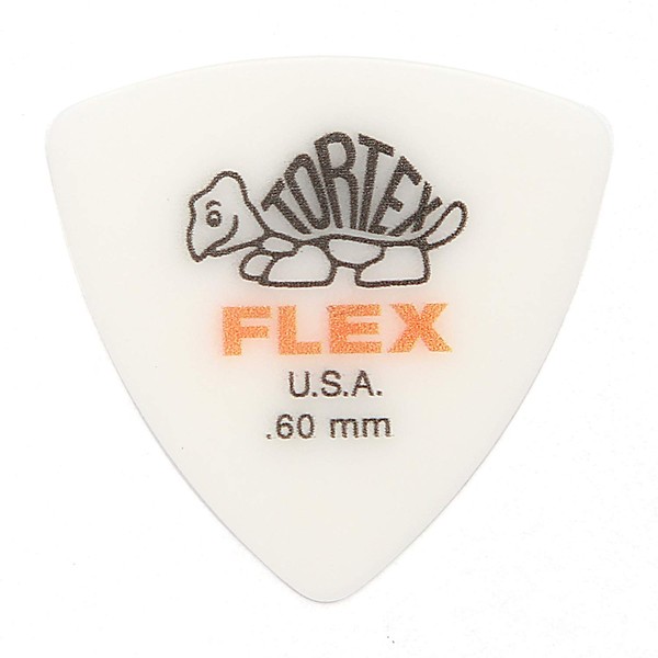 Jim Dunlop 456B060-ORG-12P Tortex Flex Triangle Picks Gym Dunlop Totex