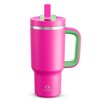 ENCOOL 32 oz Tumbler with Handle and Straw: Stainless Steel