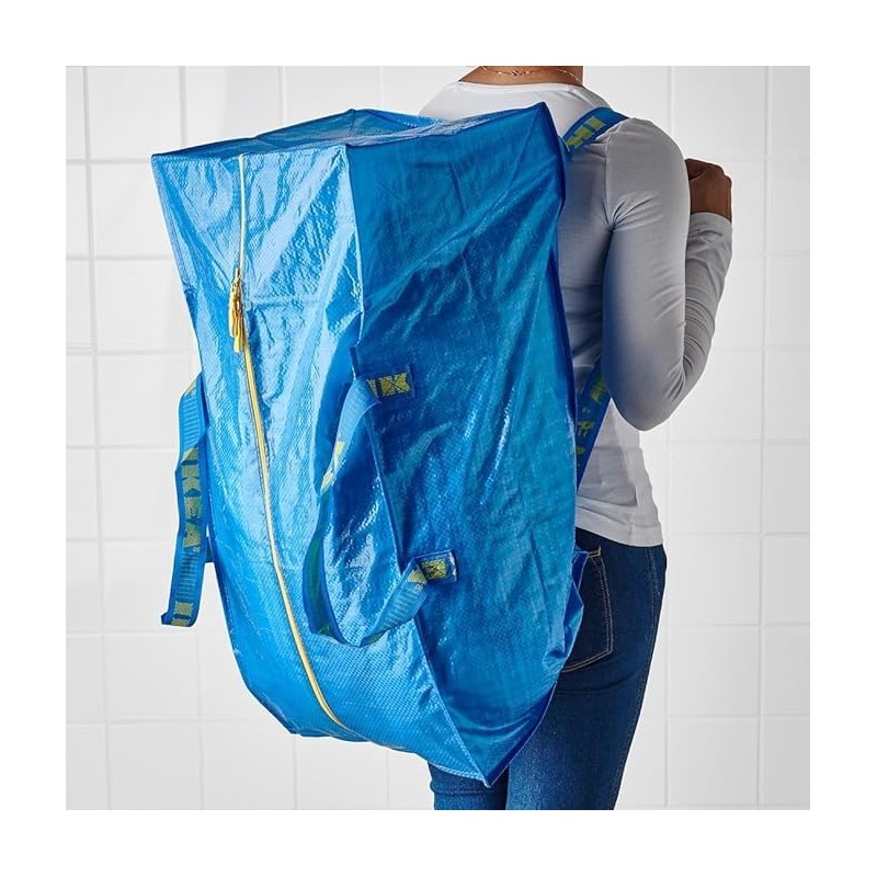 Ikea 901.491.48 Frakta Storage Bag, Blue, 4 Pack (Premium bag)