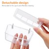 2 comederos de plástico para Loros, Transparentes para Colgar, para