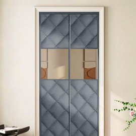 Self-Adhering Magnetic Padded Door Curtain Windbreak Windproof Door Window Type 150x220cm 3ea