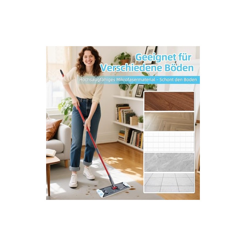 Pack of 4 Replacement Covers Compatible with Vileda H2PrO Floor