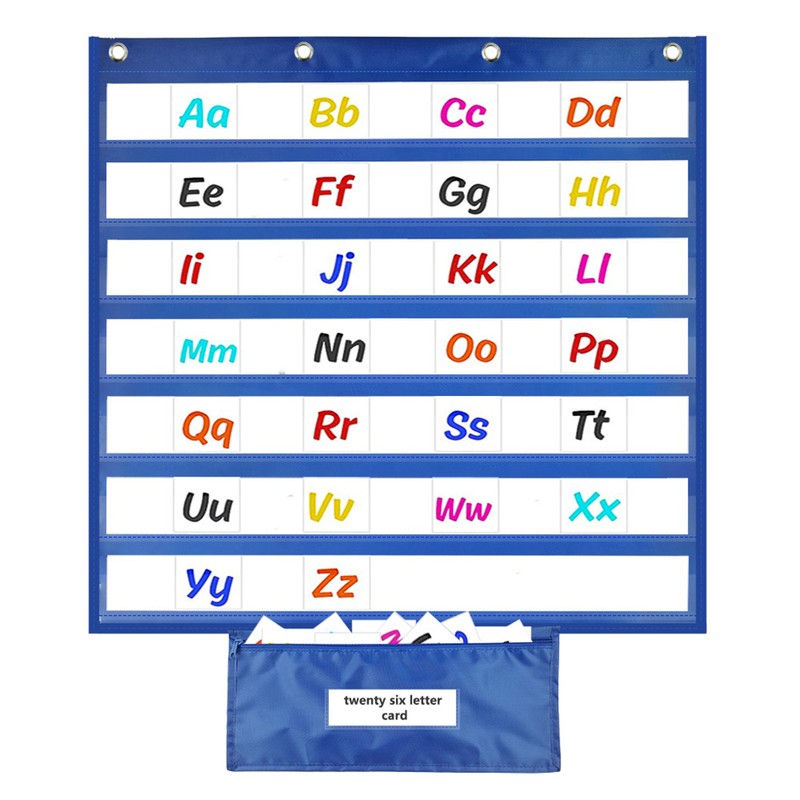 Classroom Pocket Chart Calendar Pocket Chart Multifunctional Hanging Pocket Chart