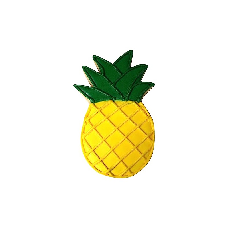 R&M Pineapple Tropical 3.75" Tinplated Cookie Cutter, Silver