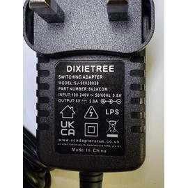 Replacement for 8V 250mA AC/DC Adapter P/N TB-126U FW3399 for Table Top Scales