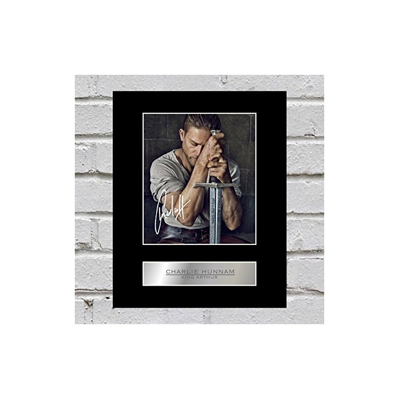 King Arthur, Charlie Hunnam Signed Photo Display