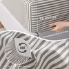 JELLYMONI Striped Sheets Set King Size, 4 Pieces 100% Cotton