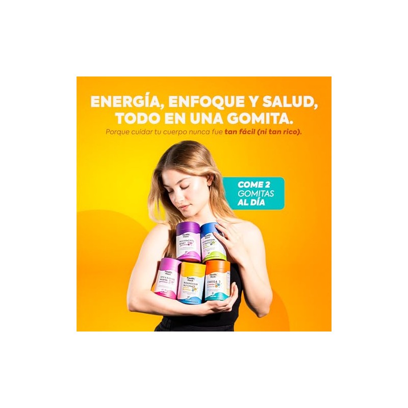 Omega 3 Aceite Puro Salmón 60 Gomitas Sin Azúcar con