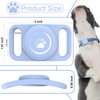 [2 Pack] Waterproof AirTag Dog Collar Holder Case, Silicone Full-Body
