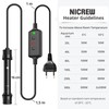 NICREW Aquarium Heater 100 W, Temperature Adjustable Aquarium Heater with