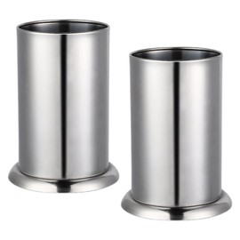 store88 Chopsticks Stand, Stainless Steel Kitchen Cutlery Stand, Chopsticks, Spoon, Cookware, Storage, Silver (Set of 4)