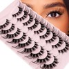 Cat Eye Lashes Wispy False Eyelashes Yasnai Volume Thick Lashes