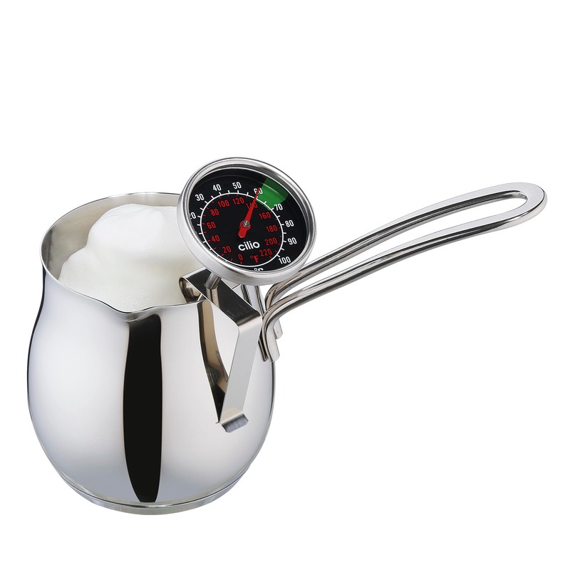 cilio Milk Thermometer, Stainless Steel, Temperature Meter for Liquids, For